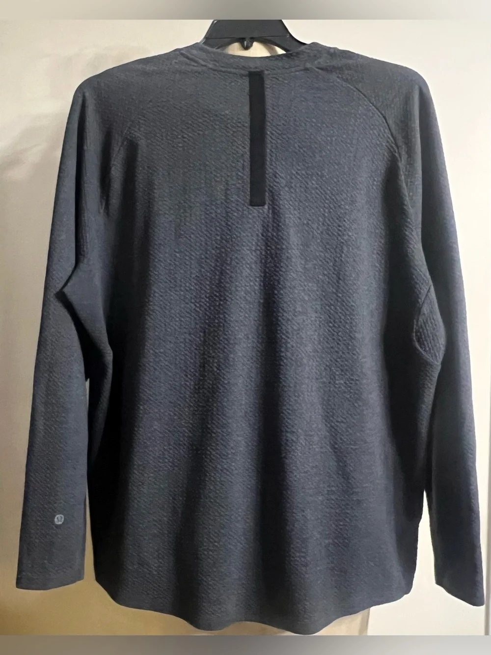 Lululemon At Ease Crew Waffle Texture Dark Grey Size XXL